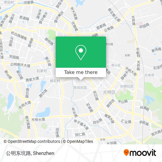 公明东坑路 map
