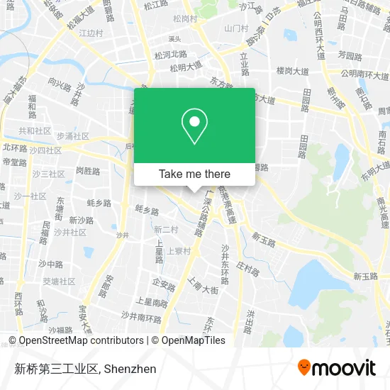 新桥第三工业区 map
