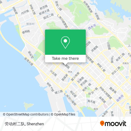 劳动村二队 map