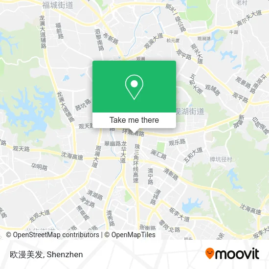 欧漫美发 map