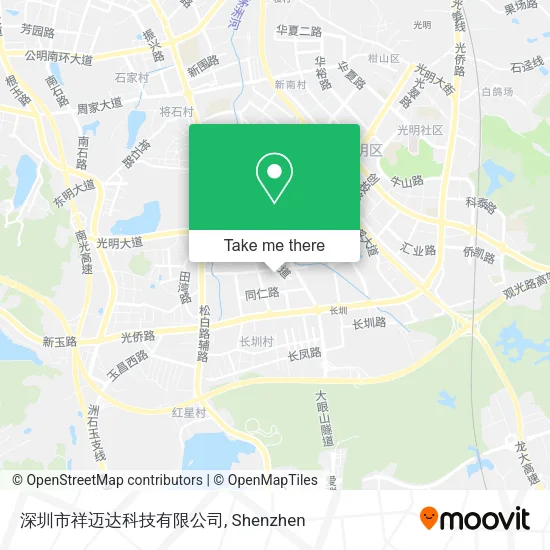 深圳市祥迈达科技有限公司 map