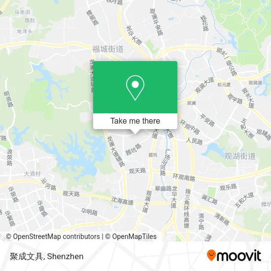 聚成文具 map