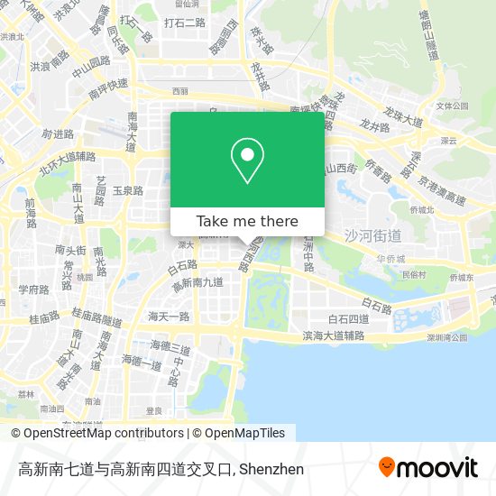 高新南七道与高新南四道交叉口 map