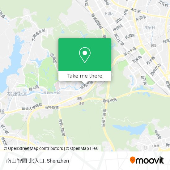 南山智园-北入口 map