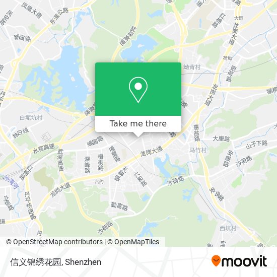 信义锦绣花园 map