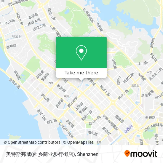 美特斯邦威(西乡商业步行街店) map