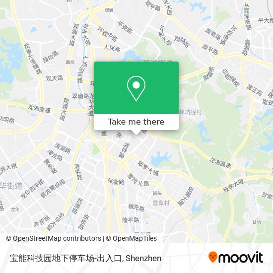 宝能科技园地下停车场-出入口 map