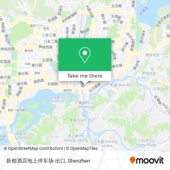新都酒店地上停车场-出口 map