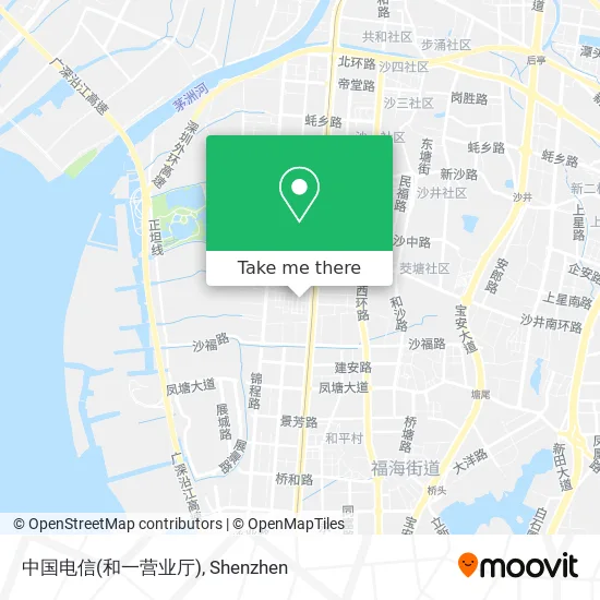 中国电信(和一营业厅) map
