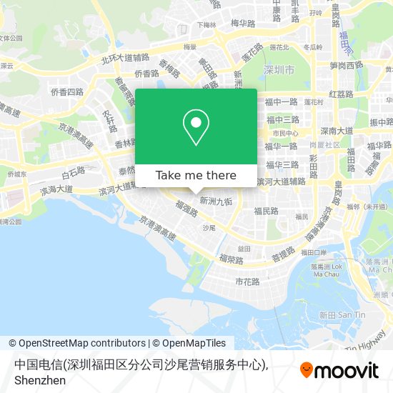 中国电信(深圳福田区分公司沙尾营销服务中心) map