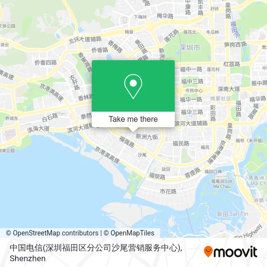 中国电信(深圳福田区分公司沙尾营销服务中心) map