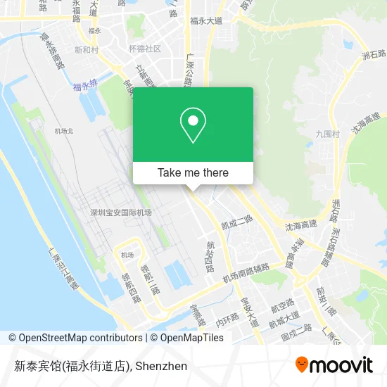新泰宾馆(福永街道店) map