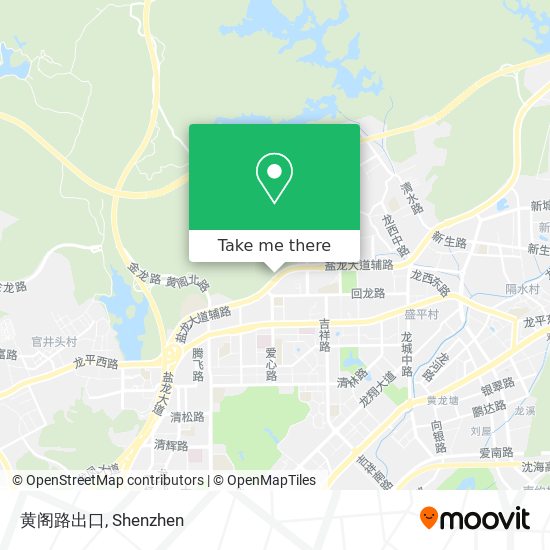 黄阁路出口 map