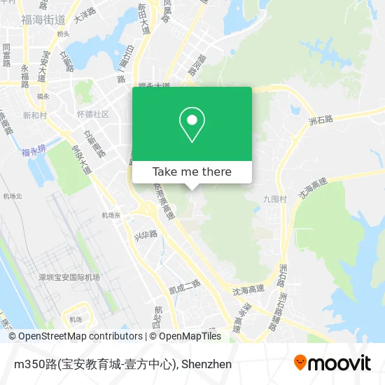 m350路(宝安教育城-壹方中心) map