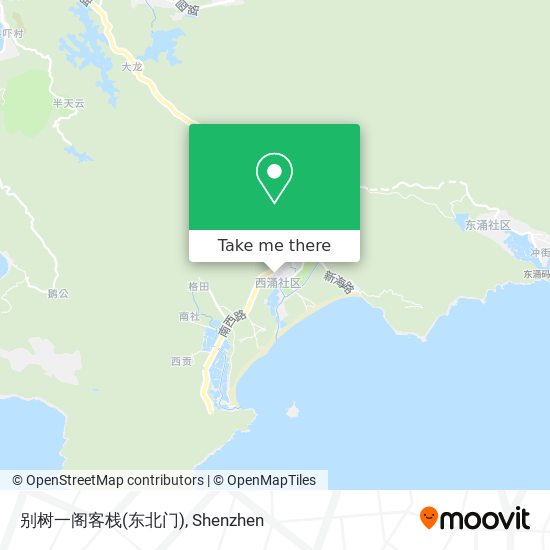 别树一阁客栈(东北门) map