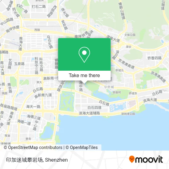 印加迷城攀岩场 map