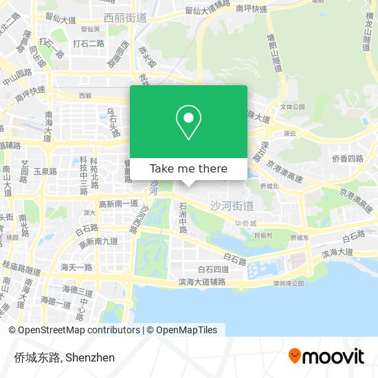 侨城东路 map