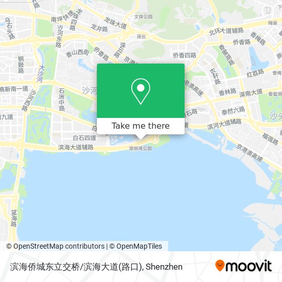 滨海侨城东立交桥/滨海大道(路口) map