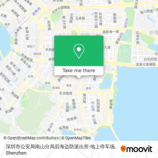 深圳市公安局南山分局后海边防派出所-地上停车场 map