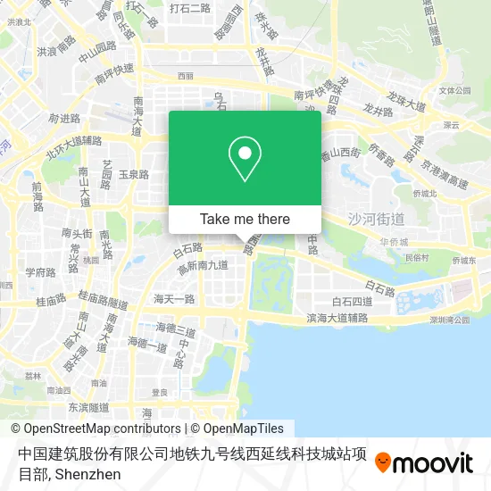 中国建筑股份有限公司地铁九号线西延线科技城站项目部 map