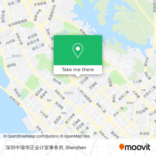 深圳中瑞华正会计室事务所 map