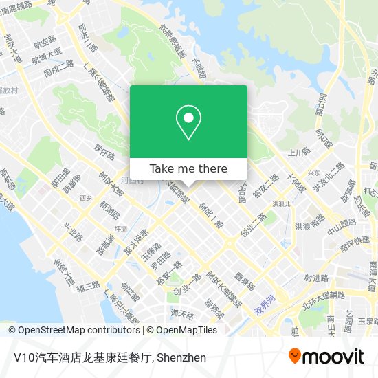 V10汽车酒店龙基康廷餐厅 map