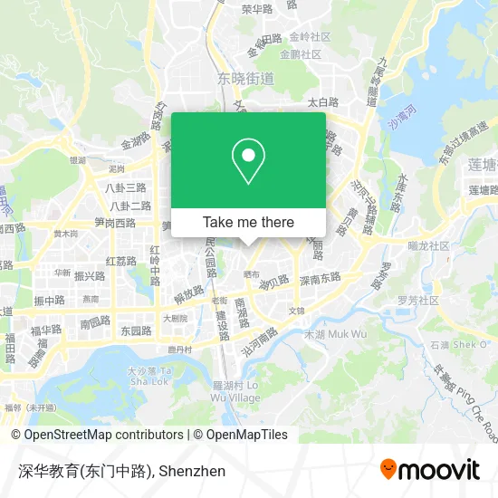 深华教育(东门中路) map