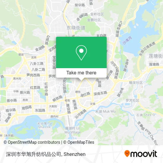 深圳市华旭升纺织品公司 map
