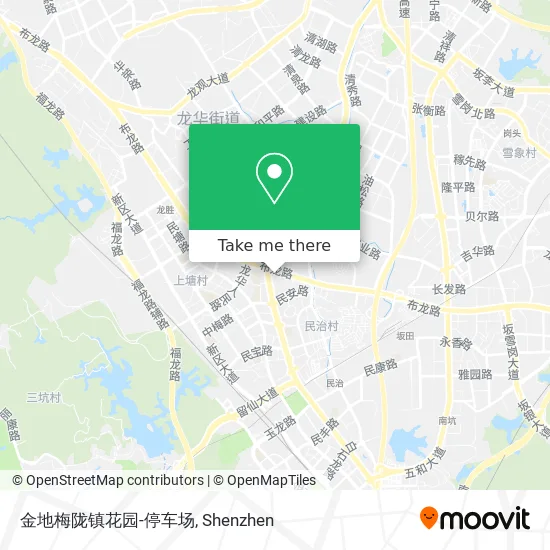 金地梅陇镇花园-停车场 map