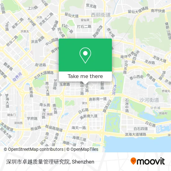 深圳市卓越质量管理研究院 map