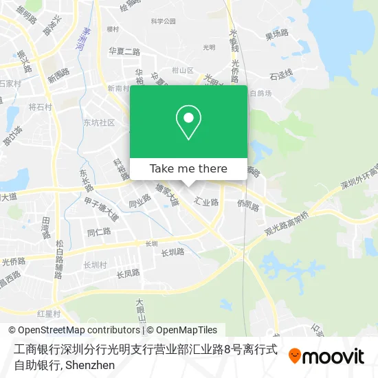 工商银行深圳分行光明支行营业部汇业路8号离行式自助银行 map