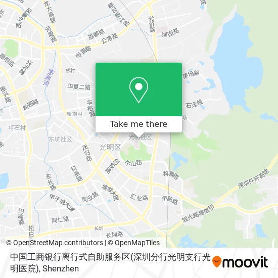 中国工商银行离行式自助服务区(深圳分行光明支行光明医院) map