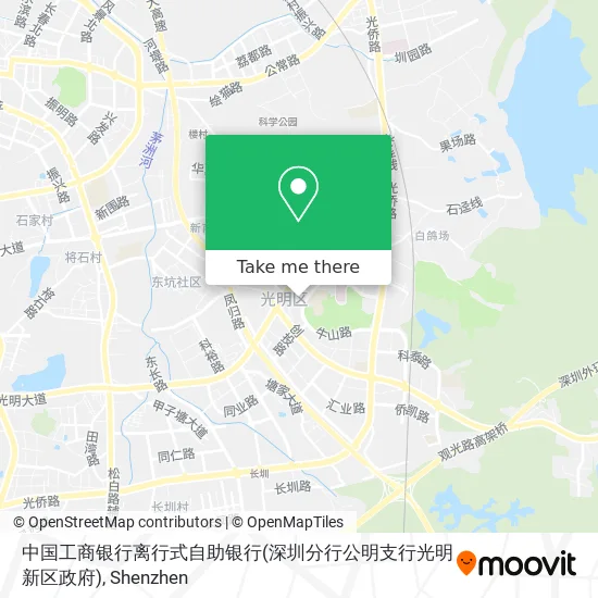 中国工商银行离行式自助银行(深圳分行公明支行光明新区政府) map