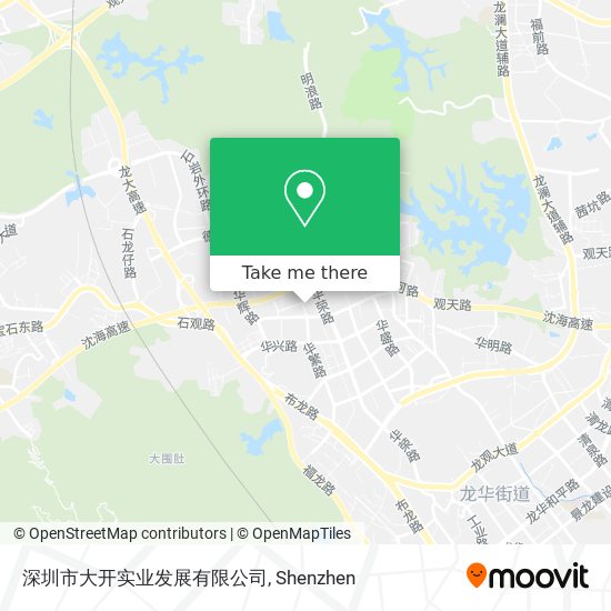 深圳市大开实业发展有限公司 map
