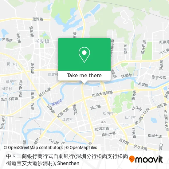 中国工商银行离行式自助银行(深圳分行松岗支行松岗街道宝安大道沙浦村) map