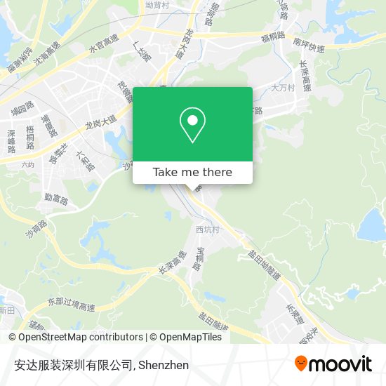 安达服装深圳有限公司 map