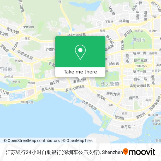 江苏银行24小时自助银行(深圳车公庙支行) map