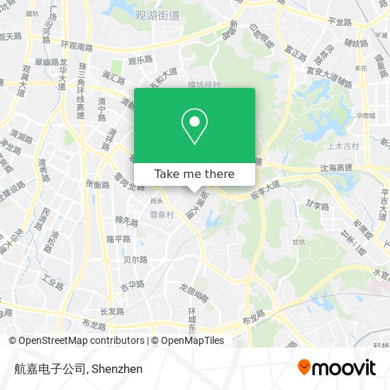 航嘉电子公司 map