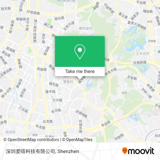 深圳爱嘻科技有限公司 map