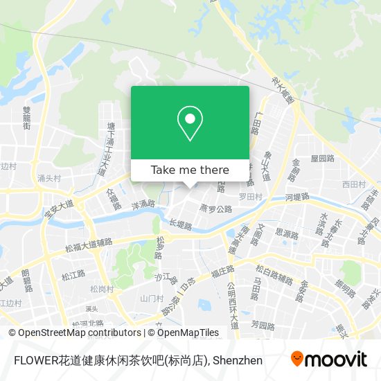 FLOWER花道健康休闲茶饮吧(标尚店) map