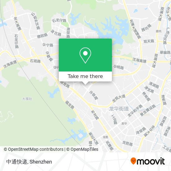 中通快递 map