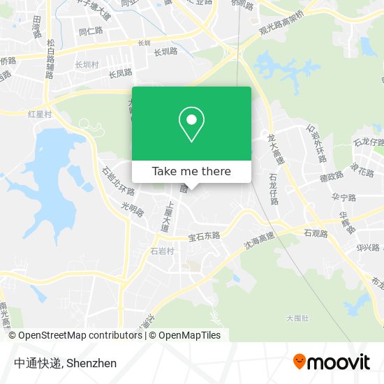 中通快递 map