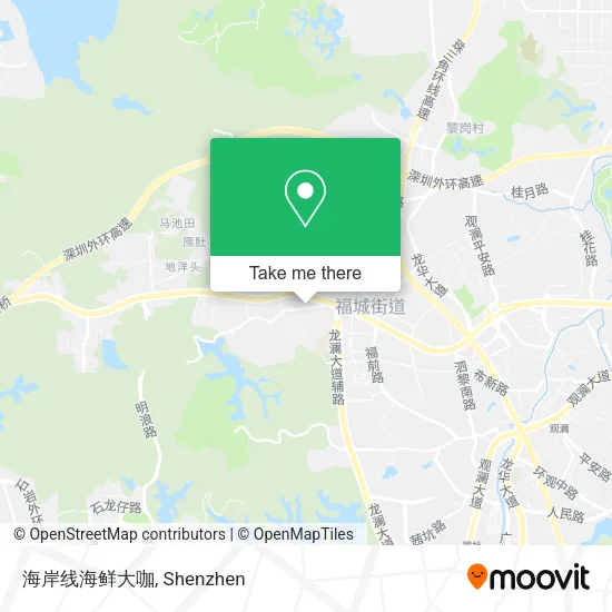 海岸线海鲜大咖 map