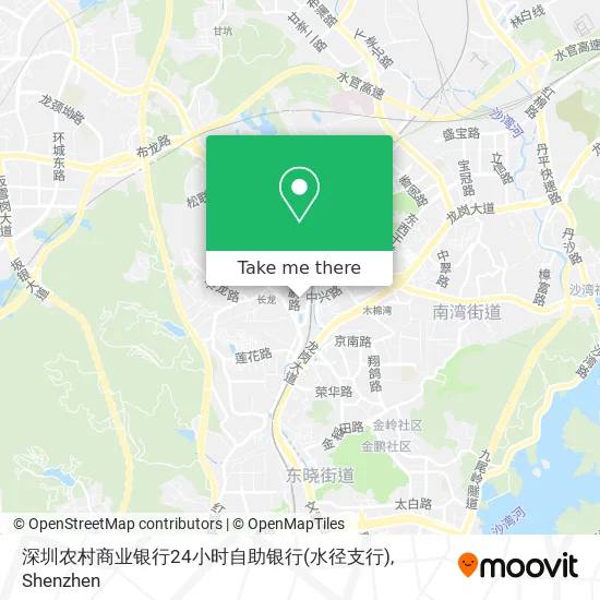 深圳农村商业银行24小时自助银行(水径支行) map