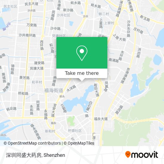 深圳同盛大药房 map