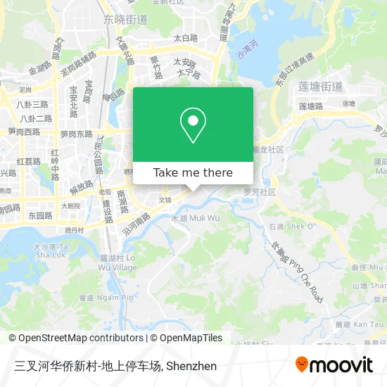 三叉河华侨新村-地上停车场 map