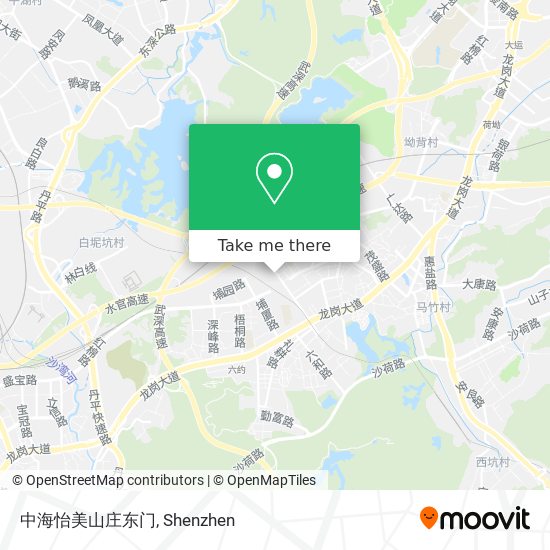 中海怡美山庄东门 map