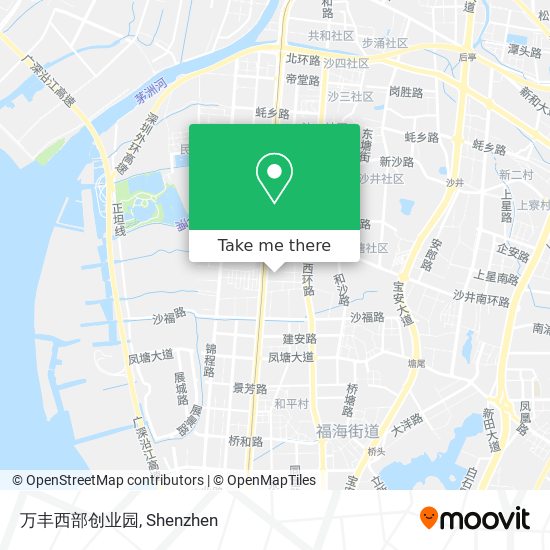 万丰西部创业园 map