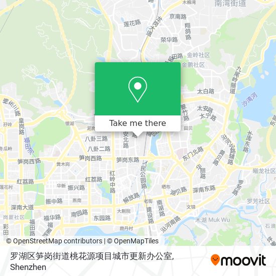 罗湖区笋岗街道桃花源项目城市更新办公室 map