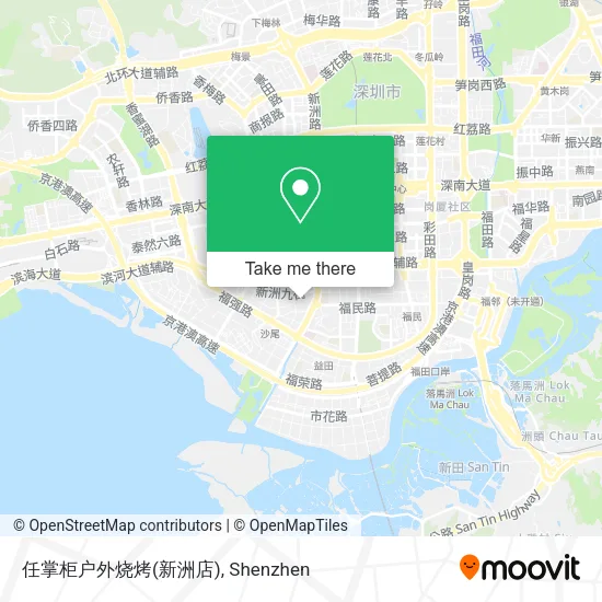 任掌柜户外烧烤(新洲店) map